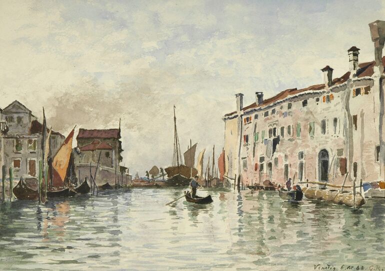 18_Kanal in Venedig, 1883 Foto A.Bestle ©MiK