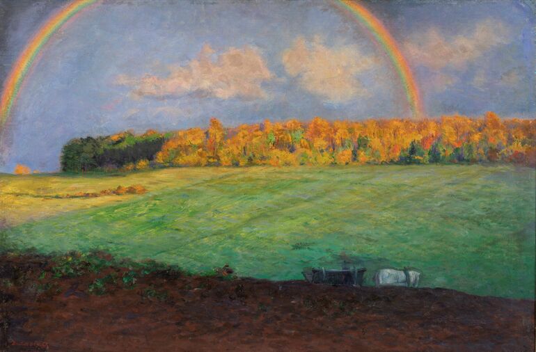 06_Herbstlandschaft mit Regenbogen, 1896 Foto A.Bestle ©MiK