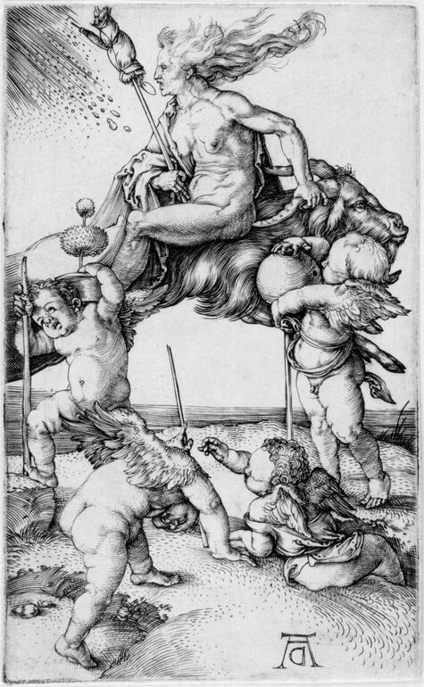 Dürer, Albrecht Die alte Hexe, 1500, Kupferstich, Museum Otto Schäfer, Schweinfurt